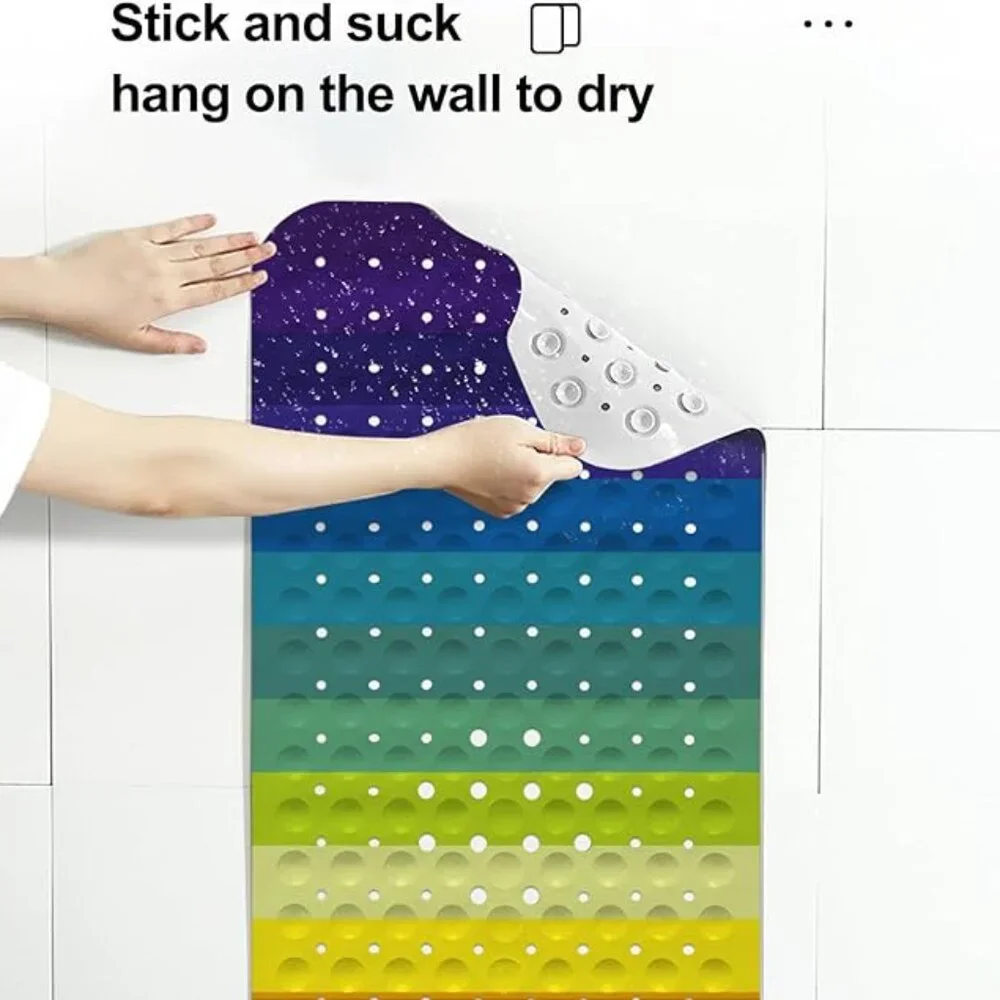 Rainbow Bathtub Mat, 40 X 16 Inch Tub